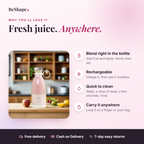 Portable blender benefits: blend in the bottle, rechargeable, quick to clean, carry anywhere