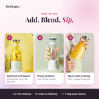 How to use the portable blender: add, blend, sip