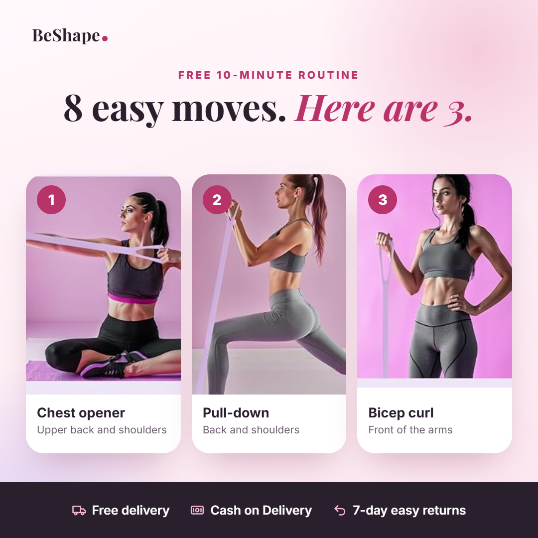 Three moves from the free 10-minute Figure-8 band routine