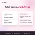 What you can and can't clean in the jewellery cleaner