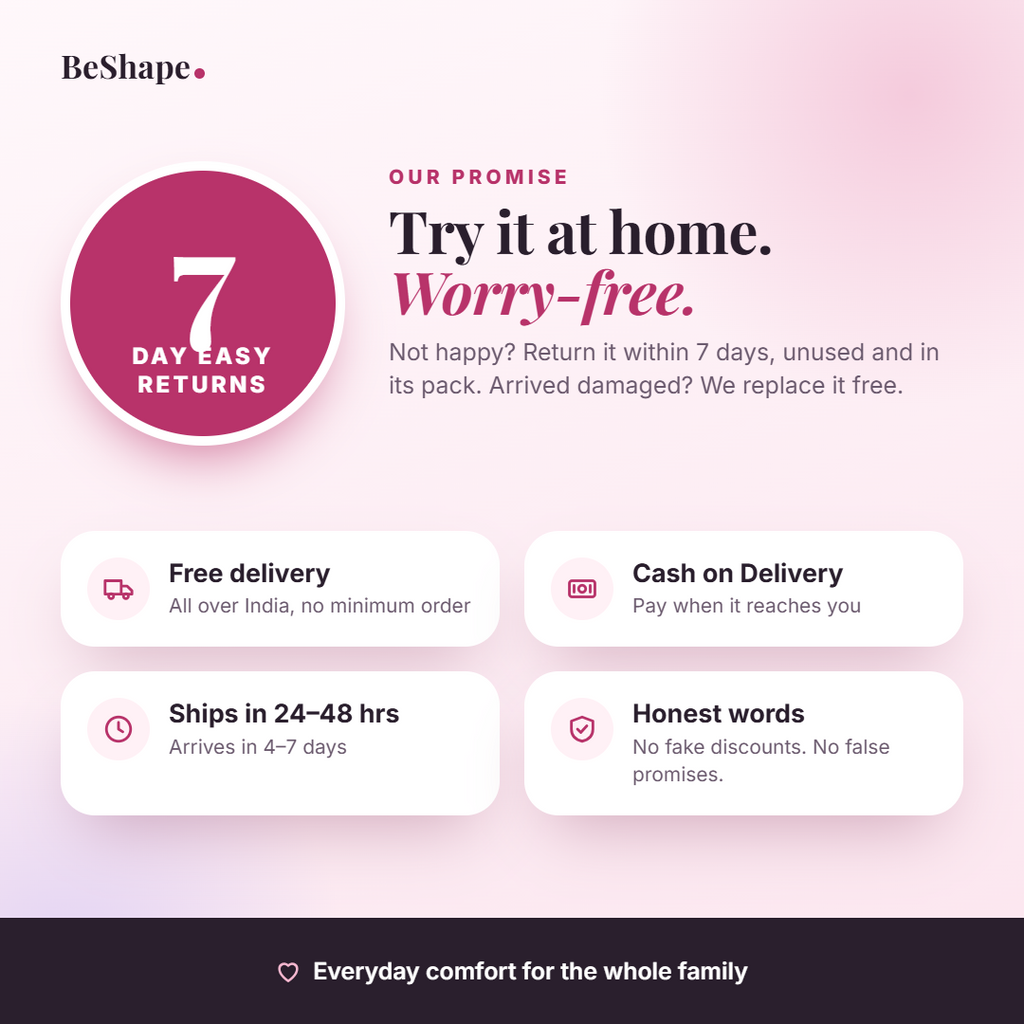 BeShape promise for the back scrubber